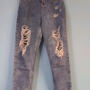 Freakins Ladies Navy Blue Jeans - 30