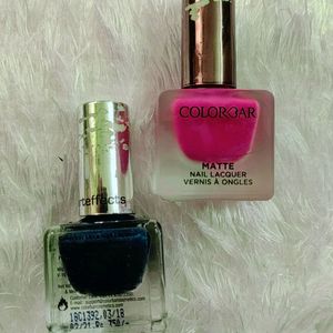 Colorbar Nail Polish - Emerald Heights & Plum Shot