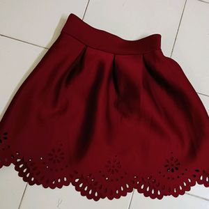 Red Velvet Party Skirt