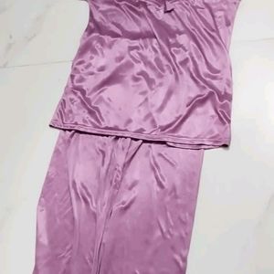 New/Unused Satin Silk Night Suit