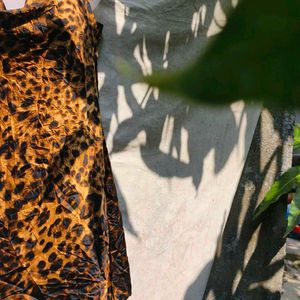 SEXIEST CHEETAH PRINT COWL NECK BODYCON