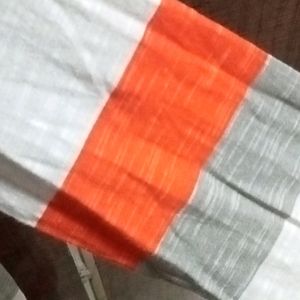 Unused Orange Grey Strips T shirt