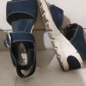 Denim Fabric Sandals