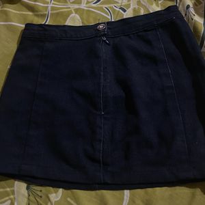 Black Denim Skirt For Girls (13-17y)