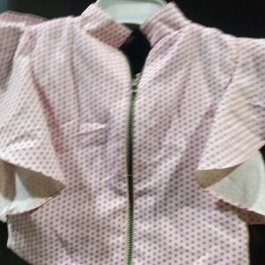 Pink Dots Design Top