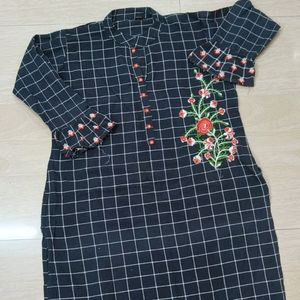 Straight Embroidery Kurti Xxl Size