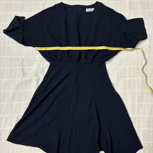 Korean Navy Blue Dress