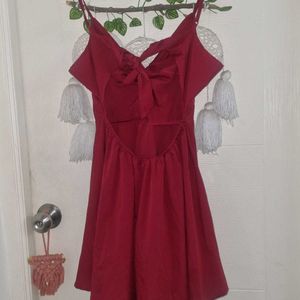 Berrylush Fit And Flared Red Dress