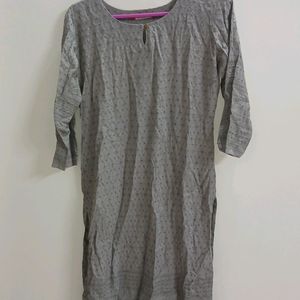 Gray Kurti With Sequence