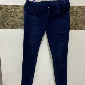 High Rise Navy Blue Skinny Jeans
