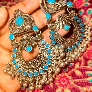 Oxidised Chandbali Earing