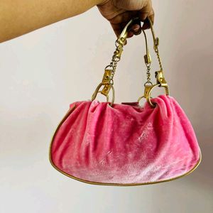 Princess Glam cute velvet trendy handbag