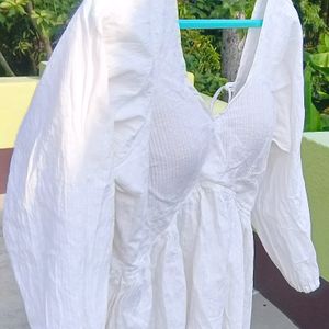 White Backless Tunic