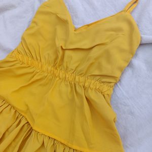 yellow floor length gown (UNUSED)