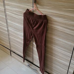 Brown Cotton Pant