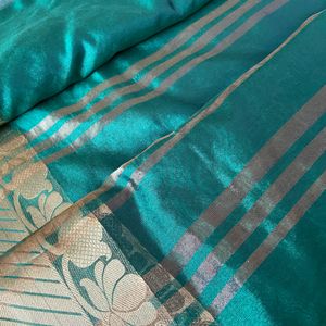 Green Cotton Saree