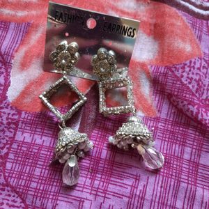 Silver Jhumkas