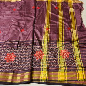 new soft saree rose design