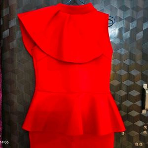 Designer Peplum Gown