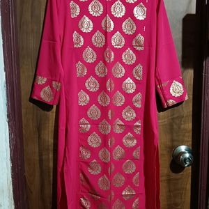 New Rose Pink Festive Kurti