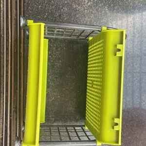 1 Plastic 2 Tier Rack Storage Shelf