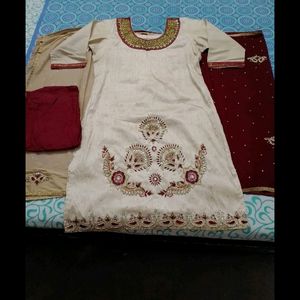 Cream Kurta Set