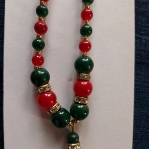 Red And Green Beads Chain Set