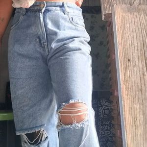 Stylish Women High Waist Denim