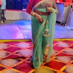 Beautiful full hand work heavy saree