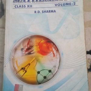 Class 12 maths RD Sharma Book Volume 2nd CBSE