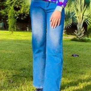 Blue Bootcut Jeans