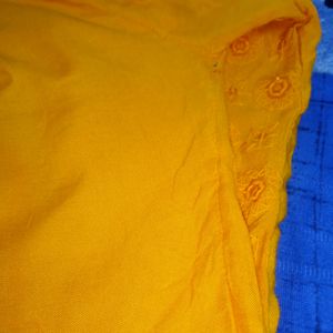 Dark Yellow Colour Kurta