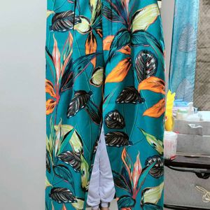 Tropical Print Trousers