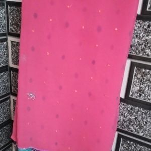 Pink Colour Saree Light Weight