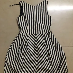 MIDI Black And White ZARA Dress