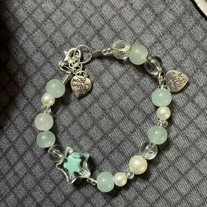 Aesthetic Pinterest Inspired Light Green Bracelet