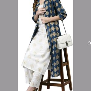 New Kurti Plazzo And Shrug Set