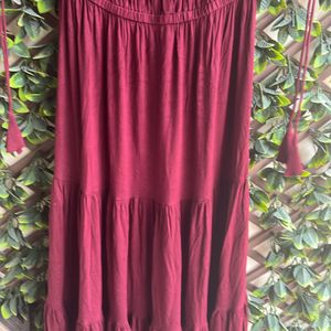 Maroon Color Westside Brand Gown