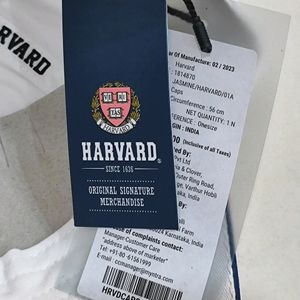 Harvard Unisex White Cap