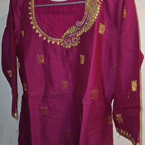 Festive wear New Silk Kurta With Embroidery