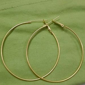 Golden Hoop Earrings With Freebies