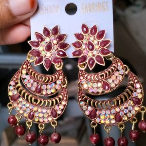 Party Wear Bridal Earrings For Women And Girls