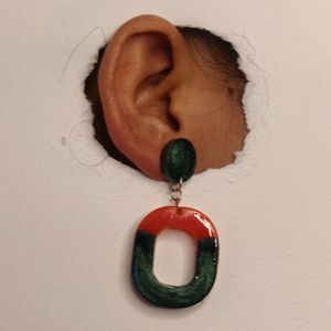 5 Colour Is Available.. Resin Earrings..