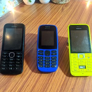 Three Nokia Keypad Phones(Non Working Condition)