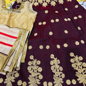 Maroon Lehenga Choli For Women