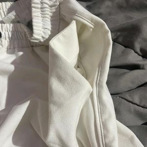 Zara Los Angeles White Jogger Pants