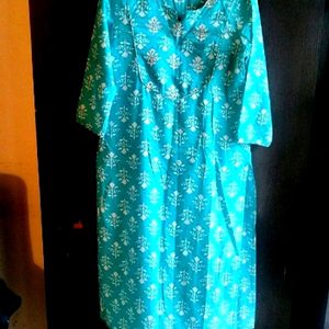 Cyan 3 Pc Kurta Set