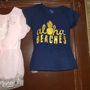 Buy Girls Dress Get T Shirt Free Summer Set