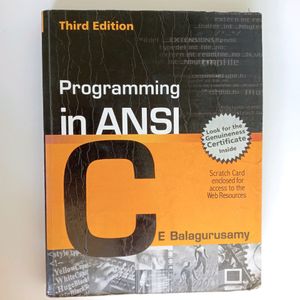 Programming In ANSI C Balaguruswamy Third Edition