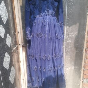 Royal Blue Princess Western Girlish Gawn